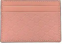 Gucci Authentic  Microguccissima Card Holder in Soft Pink