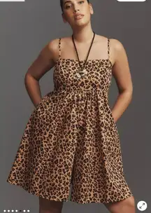 Hutch Bandeau Leopard Print Romper Size XS