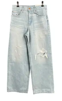 Calvin Klein Low Rise Loose Distressed Baggy Jeans Y2K Skater Womens 25 New