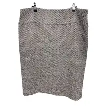 Jones New York Woven Tweed‎ Pencil Skirt Plus Size 16 Career Business Black Grey