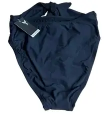 Sea Angel Women's Black High Cut Tie-Front Bikini Bottom - Size Small - NWT