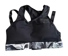 Adore Me Micah High Impact Sports Bra in Black, Size 32B​​​​​