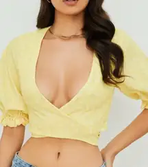 House Of CB Floral Top Womens XS Cottagecore Boho Preppy Designer