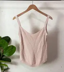 | Baby Pink U Cotton V Neck Camisole