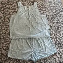 Light Blue Sleeveless Pajama Set