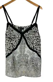 NWT Lane Bryant Womens Sleepwear Lingerie Tank Top Sz 22 Semi Sheer Animal Print