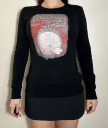 Harley Davidson 2018 Black Longsleeve GATLINBURG TN T Shirt Size Medium