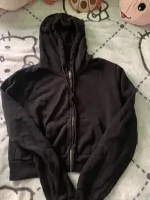 Brandy Melville Cropped Hoodie Zip-Up