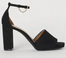 Black Open Toe Heel