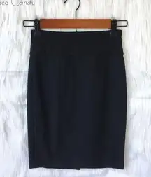 🔃IZ Byer Black Back Slit Stretch Skirt