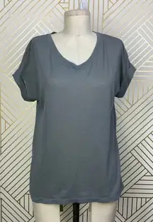 Sweaty Betty Ab Crunch V-Neck T-Shirt‎ Grey