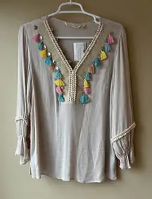 Soft Surroundings Clementine Tunic in Natural Women's Size Petite Small