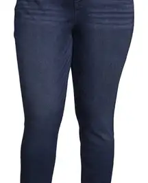 TERRA & SKY Womens Jeans Size 24W High Rise Skinny Jeans Distressed Stretch New