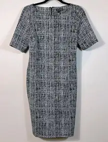 A Pea in the Pod Maternity Black White Knee Length Dress Women Size Large