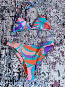 Aurelle Multi Colored Bikini 