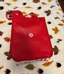 Red Lululemon Bag Tote Reusable Small
