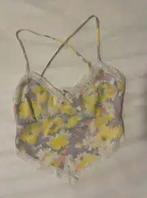 Floral Tie Back Top