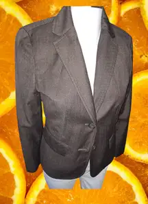 Ann Taylor Petites‎ Gray Pinstripe Blazer Size 4P