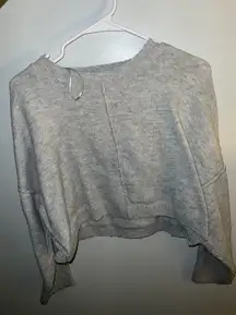Gray Cropped Sweater