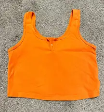 Orange Cropped Top