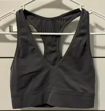Lululemon Reveal Bra Mesh Stripes Grey