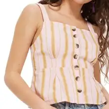 New TOPSHOP Stripe Crop‎ Tank Size 12