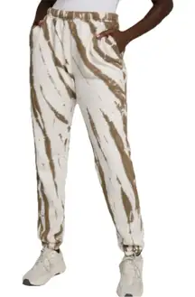 Good American Boyfriend Sweatpants Women’s Off White & Tan Size 0