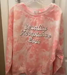 FINAL MARKDOWN Wound up acceptance equality love sweatshirt xxxl