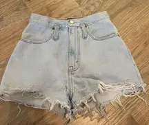 High Waisted Jean Shorts