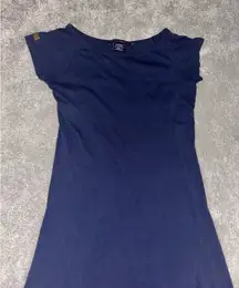 ralph‎ lauren maxi t shirt dress navy full length pima cotton Xs