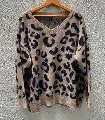 Cheetah Print Sweater