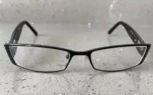 Fendi Women's F749 Bronze Rectangle Eyeglasses Frames ONLY 52 16 135 Italy READ