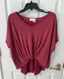 Maroon Top With Tie