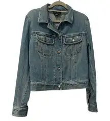 Lauren Jeans Co. Ralph Lauren Classic Denim Button Up Jacket Blue Size Small