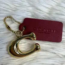 COACH "C" Hang Tag Key Fob Bag Charm