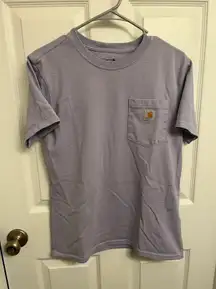 Carhartt Women’s  size Small Lavender Mist Short Sleeve Pocket T-Shirt