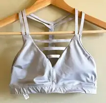 Victoria's Secret VSX SPORT Sports‎ Bra Body-Wick Strappy Gray No Padding Size S