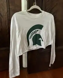 Michigan State Cropped Tee