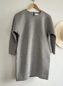 Everlane | Thick Scuba Knit Relaxed Fit Tunic Dress | Gray | Sz XS | NWOT