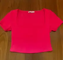 ZARA Hot Pink Crop Top