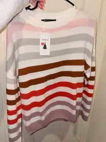 Striped Zesica Amazon Women’s Crewneck Sweater