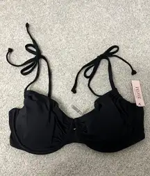 NWT  Black Underwire Bikini Top