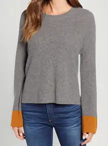 VELVET By Graham & Spencer Thermal Crewneck Top‎ Gret S $134