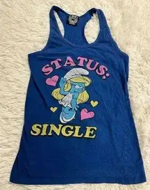 junk food smurf smurfette tank top