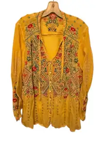 Johnny Was Embroidered Top