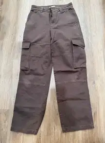 TNA Womens Cargo Pants Size 2 Brown Utility Style Casual Everyday