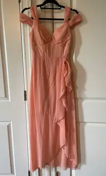 NWOT  Off The Shoulder High Low Dress