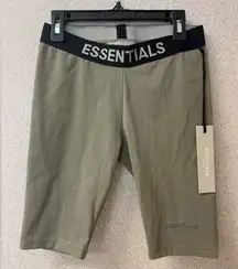 Fear Of God Essentials‎ Green Biker Shorts Women's Size XXS NWT