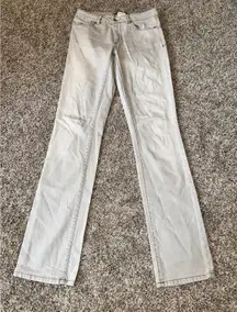 SPORTMAX MAX MARA CODE GREY DISTRESSED STRAIGHT LEG‎ JEANS EUC SIZE 6