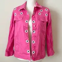 Bob Mackie Pink Daisy Jacket